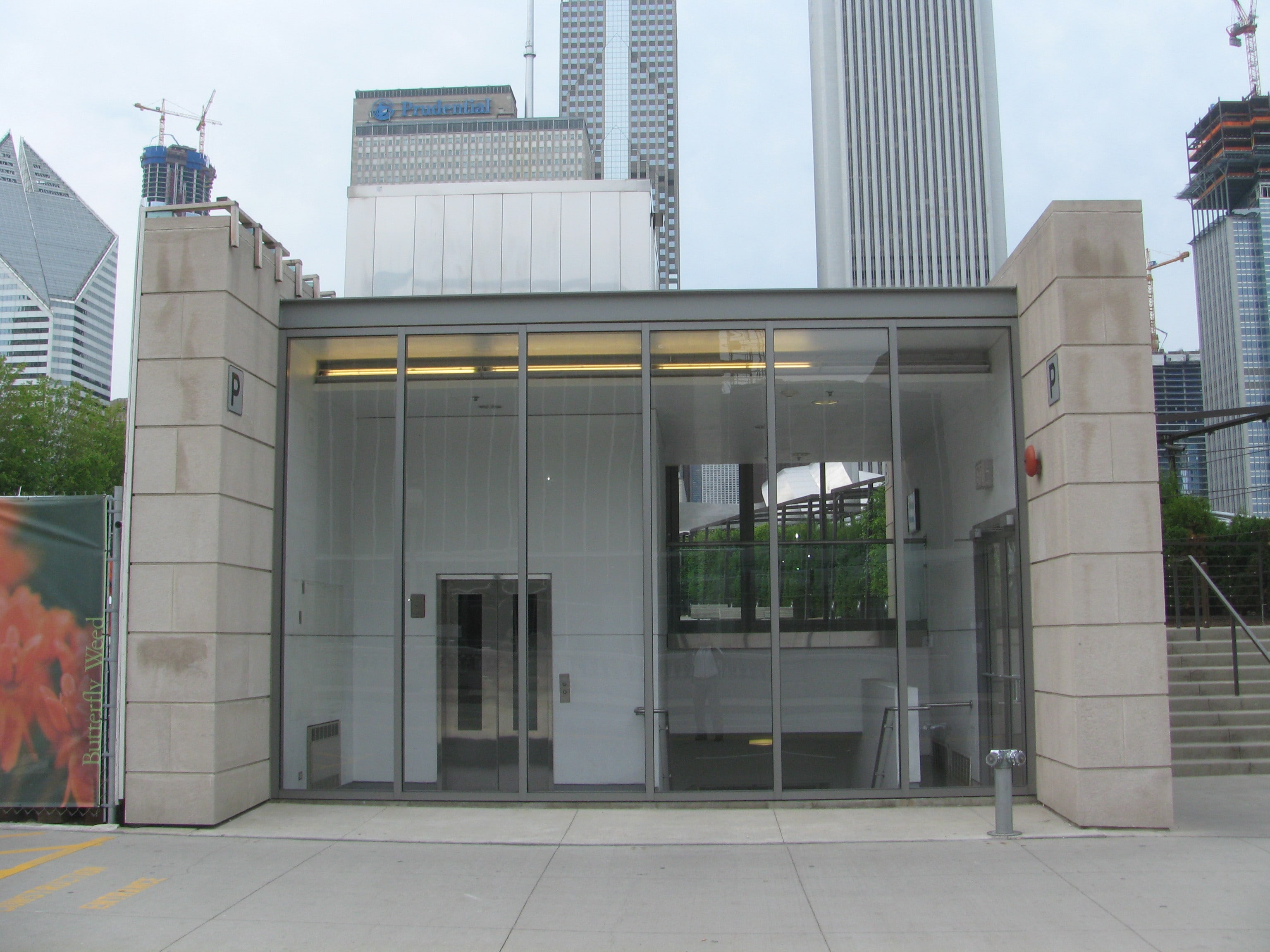 Front view of the entrance to the Exelon Pavilions