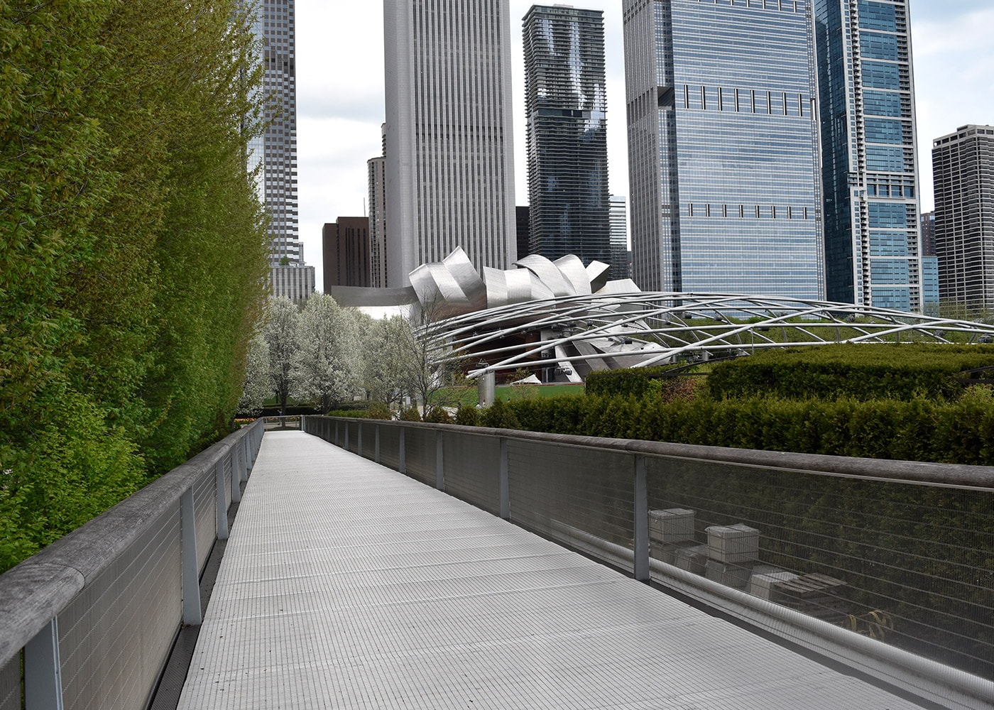 Shot of the length of the Nichols Bridgeway